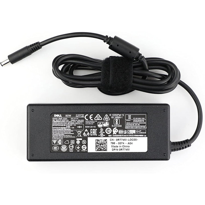 Dell Original 90W 19.5V 4.5mm Pin Laptop Charger Adapter - SWIFT PERIPHERALSRT74M