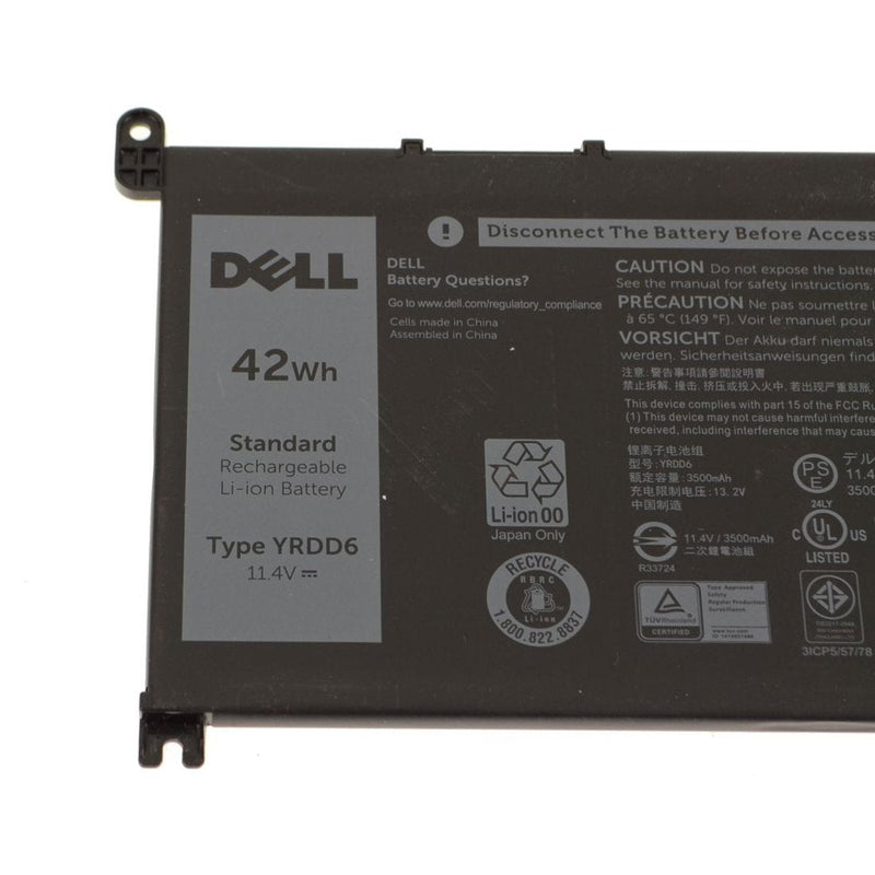 DELL Original Laptop Battery Inspiron 14 3480 3481 3482 3490 42WHr 3 Cell - SWIFT PERIPHERALS1VX1H