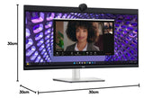 Dell P3424WEB 34" 60Hz HDR 1440p WQHD IPS Panel Curved Monitor with Dual Speakers - SWIFT PERIPHERALSP3424WEB