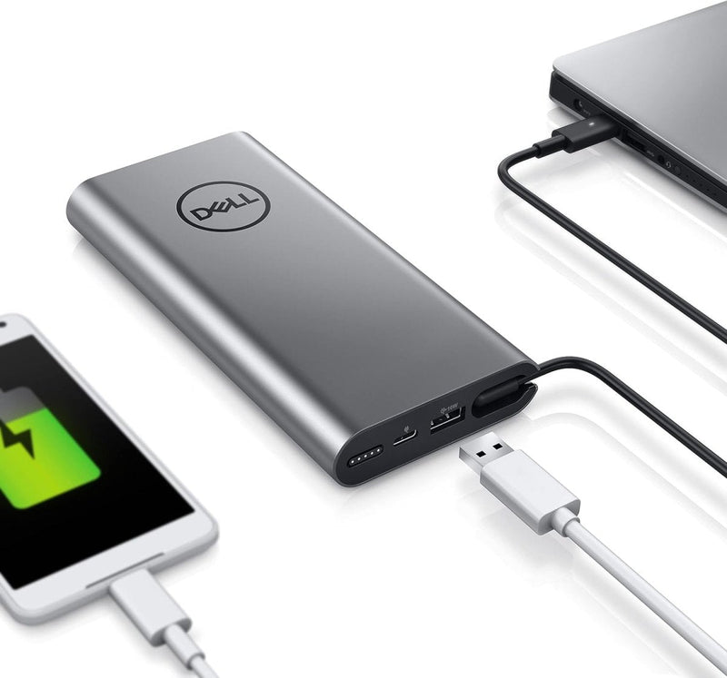 Dell PW7018LC 65W 5V 6 Cell USB - C Notebook Power Bank Plus - Silver - SWIFT PERIPHERALS451-BCEV