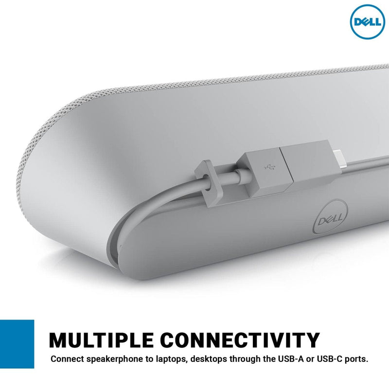 Dell SP3022 True Stereo Active Noise Cancellation Full Duplex Audio Wired Speakerphone - Silver Gray - SWIFT PERIPHERALS520-AAVZ