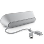 Dell SP3022 True Stereo Active Noise Cancellation Full Duplex Audio Wired Speakerphone - Silver Gray - SWIFT PERIPHERALS520-AAVZ