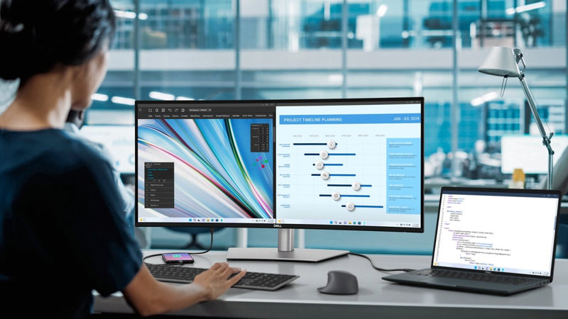Dell U3425WE UltraSharp 34" 120Hz 1440p WQHD IPS Panel Thunderbolt Hub Curved Monitor with Integrated Speakers - SWIFT PERIPHERALSU3425WE