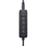 DELL WH1022 Wired Stereo Over Ear Active Noise Cancellation Headset with Boom Mic - Black - SWIFT PERIPHERALSWH1022