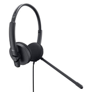 DELL WH1022 Wired Stereo Over Ear Active Noise Cancellation Headset with Boom Mic - Black - SWIFT PERIPHERALSWH1022