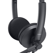 DELL WH1022 Wired Stereo Over Ear Active Noise Cancellation Headset with Boom Mic - Black - SWIFT PERIPHERALSWH1022