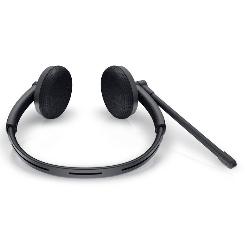DELL WH1022 Wired Stereo Over Ear Active Noise Cancellation Headset with Boom Mic - Black - SWIFT PERIPHERALSWH1022
