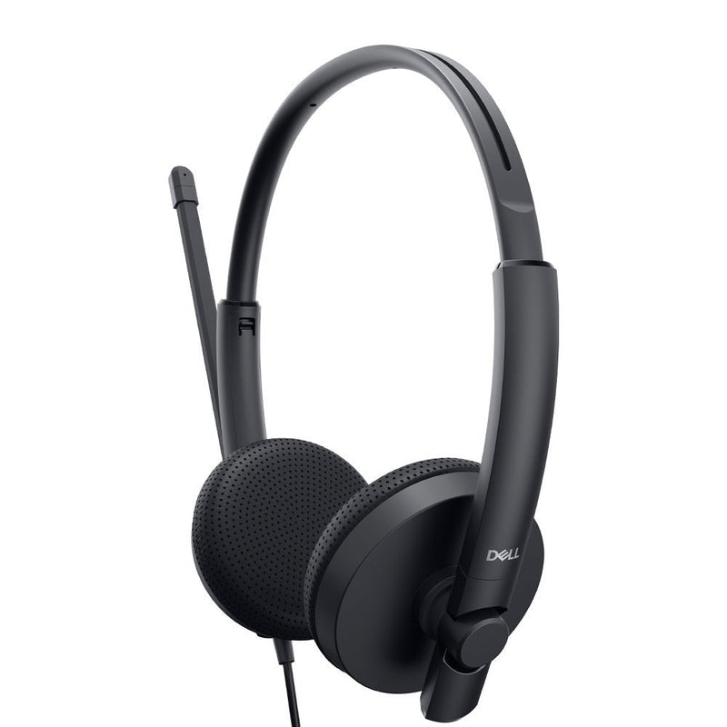 DELL WH1022 Wired Stereo Over Ear Active Noise Cancellation Headset with Boom Mic - Black - SWIFT PERIPHERALSWH1022