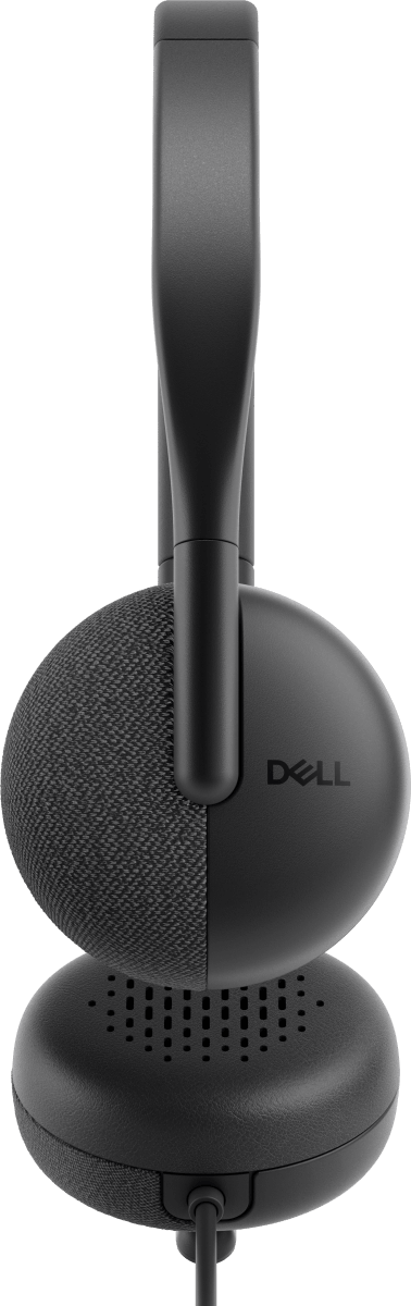Dell WH3024 Wired Lightweight Headband AI - Based Noise Cancellation Headset with Microphone - Black - SWIFT PERIPHERALSWH3024