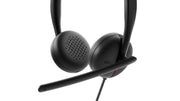Dell WH3024 Wired Lightweight Headband AI - Based Noise Cancellation Headset with Microphone - Black - SWIFT PERIPHERALSWH3024
