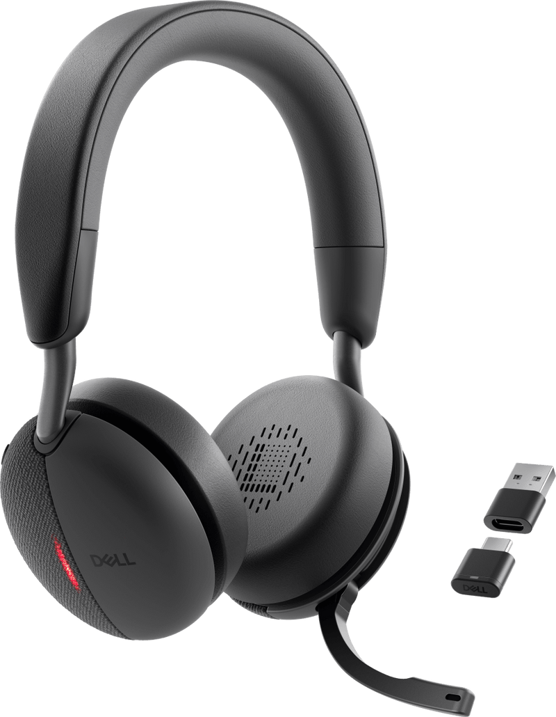 Dell WL5024 Pro Wireless Leatherette Headband Active Noise Cancellation Headset with Microphone - Black - SWIFT PERIPHERALS520-BBFX