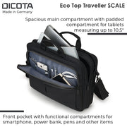 Dicota Eco Top Traveller Scale Bag for 14 - 15.6 inch Laptops - SWIFT PERIPHERALSD31428