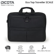Dicota Eco Top Traveller Scale Bag for 14 - 15.6 inch Laptops - SWIFT PERIPHERALSD31428