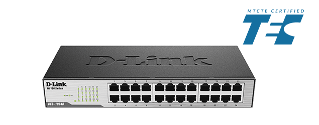 DLINK 24 - PORT FAST ETHERNET UNMANAGED DESKTOP SWITCH DES - 1024D - SWIFT PERIPHERALS1089860