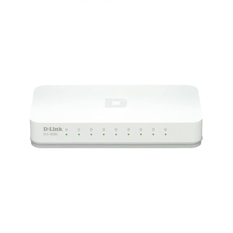 DLINK DES - 1008C 8 - PORT 10/100 DESKTOP SWITCH (WHITE) - SWIFT PERIPHERALS101504