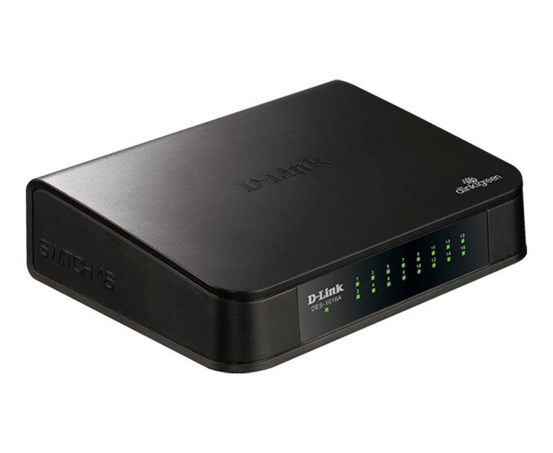 DLINK DES - 1016A 16 PORT 10/100 MBPS SWITCH, BLACK - SWIFT PERIPHERALS101495