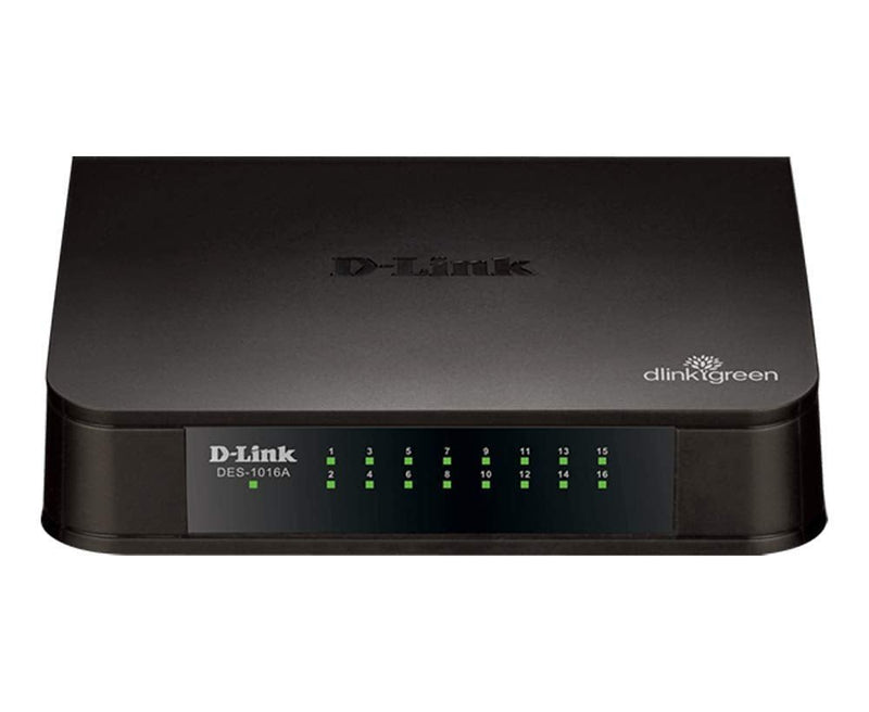 DLINK DES - 1016A 16 PORT 10/100 MBPS SWITCH, BLACK - SWIFT PERIPHERALS101495