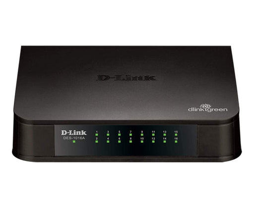 DLINK DES - 1016A 16 PORT 10/100 MBPS SWITCH, BLACK - SWIFT PERIPHERALS101495