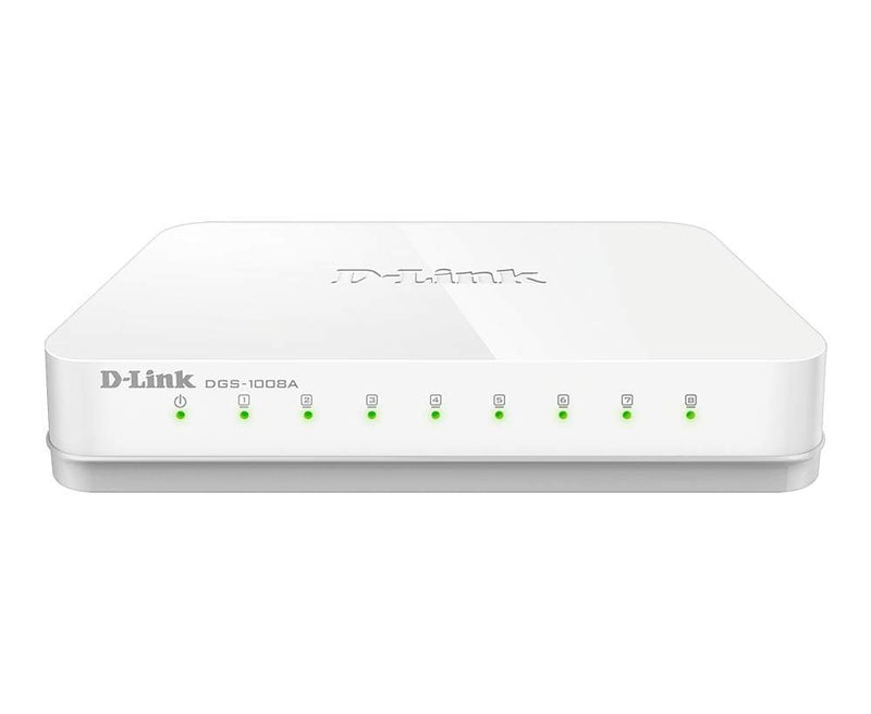 DLINK DGS - 1008A 8 - PORT GIGABIT EASY DESKTOP SWITCH - SWIFT PERIPHERALS101505