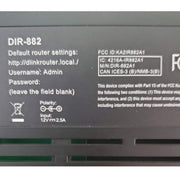 DLINK WIRELESS AC2600 MU - MIMO ROUTER DIR - 882 - SWIFT PERIPHERALS102737