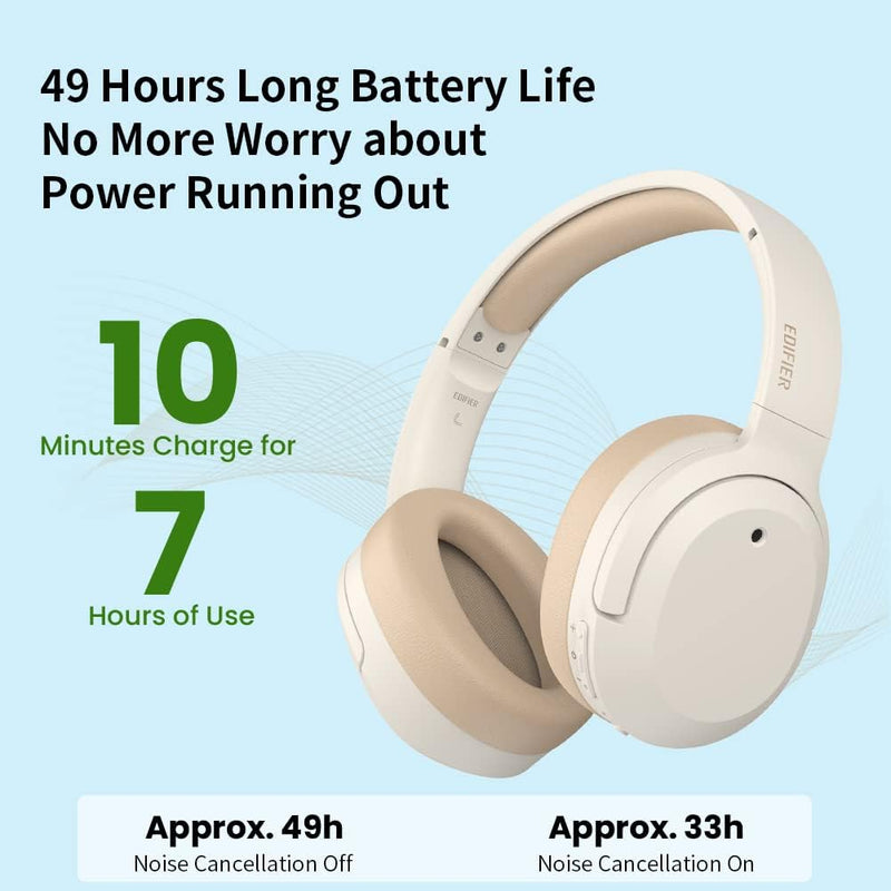 EDIFIER BRAND HEADPHONE W820NB PLUS IVORY - SWIFT PERIPHERALSEdifier027