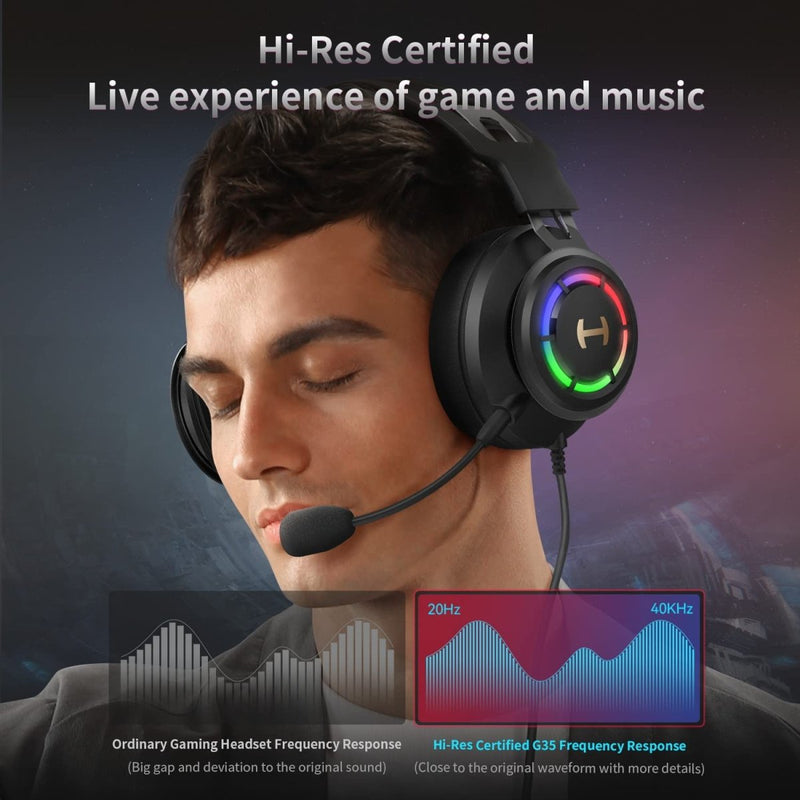 EDIFIER G35 PC GAMING HEADSET HI - RES SOUND QUALITY USB OVER - EAR HEADPHONE - SWIFT PERIPHERALSEdifier033