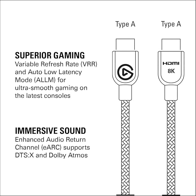 ELGATO ULTRA HIGH SPEED 2MTR HDMI CABLE (10CAK9901) - SWIFT PERIPHERALS1092074