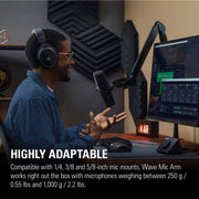 ELGATO WAVE MIC ARM - PREMIUM BROADCASTING BOOM ARM 10AAM9901 - SWIFT PERIPHERALS1093324