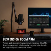 ELGATO WAVE MIC ARM - PREMIUM BROADCASTING BOOM ARM 10AAM9901 - SWIFT PERIPHERALS1093324