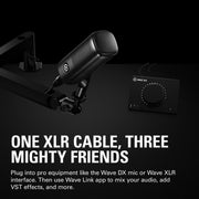 ELGATO XLR SHIELDED MICROPHONE MALE TO FEMALE, 10FT/3M CABLE 10CAL9901 - SWIFT PERIPHERALS1094730
