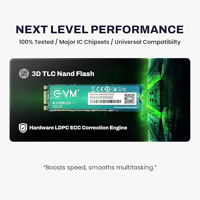 EVM 128GB INTERNAL SATA M.2 SSD EVMM2/128GB - SWIFT PERIPHERALS104265