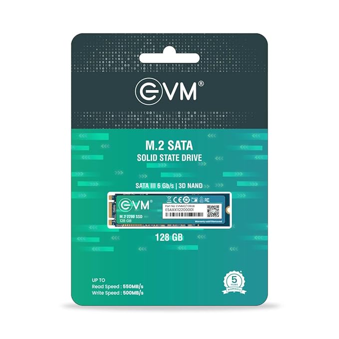 EVM 128GB INTERNAL SATA M.2 SSD EVMM2/128GB - SWIFT PERIPHERALS104265