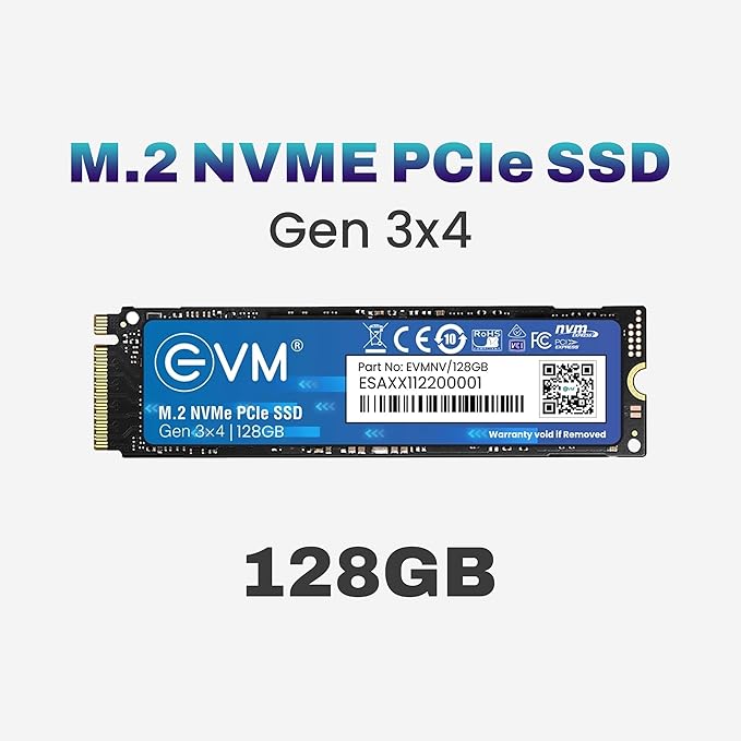 EVM 128GB NVME M.2 INTERNAL SSD EVMNV/128GB - SWIFT PERIPHERALS
