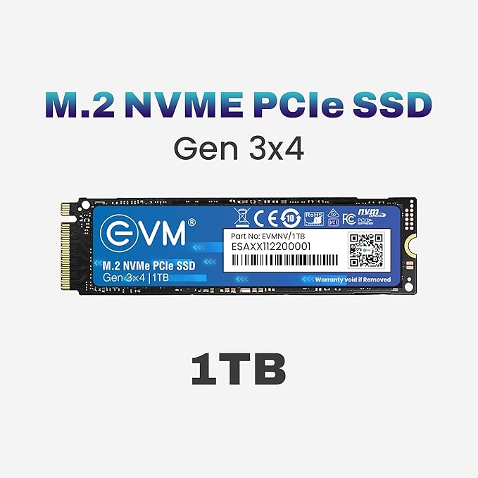 EVM 1TB NVME M.2 SSD EVMNV/1TB - SWIFT PERIPHERALS105736