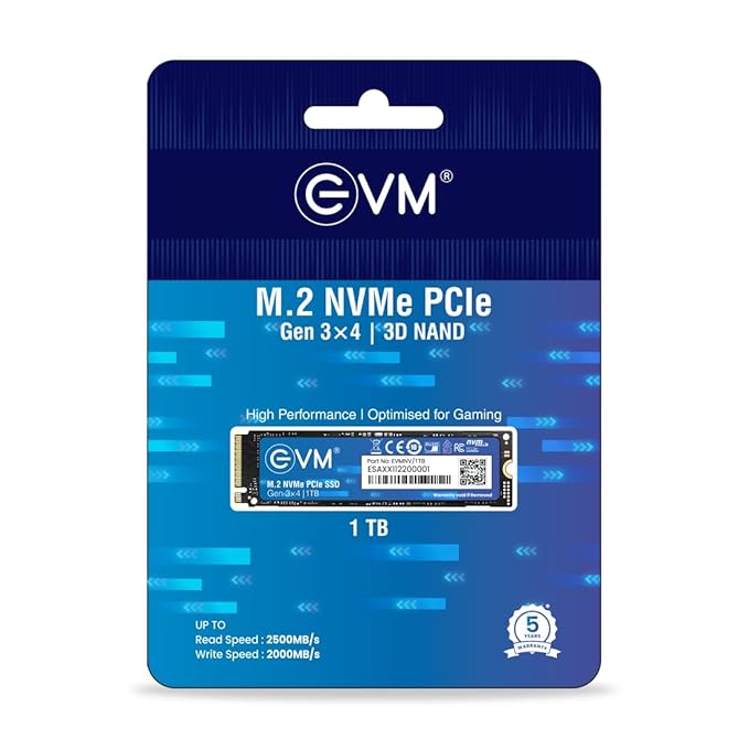 EVM 1TB NVME M.2 SSD EVMNV/1TB - SWIFT PERIPHERALS105736