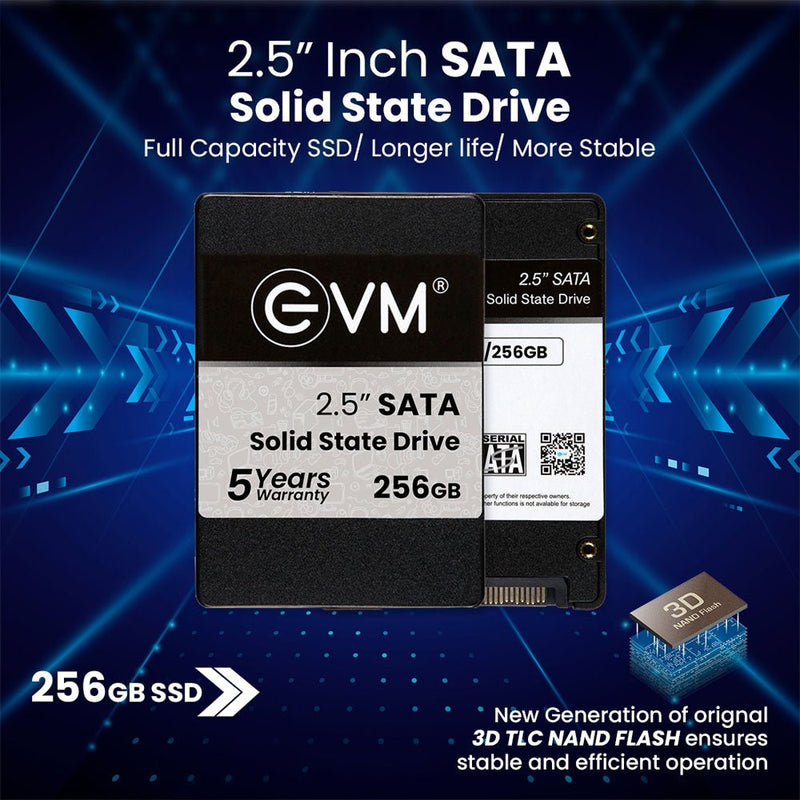 EVM 256GB 2.5 - inch SATA 3D NAND Internal SSD - SWIFT PERIPHERALSEVM25-256GB