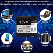 EVM 256GB 2.5 - inch SATA 3D NAND Internal SSD - SWIFT PERIPHERALSEVM25-256GB