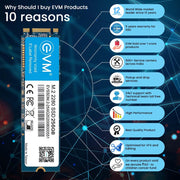 EVM 256GB M.2 SATA 3D NAND Internal SSD - SWIFT PERIPHERALSEVMM2-256GB