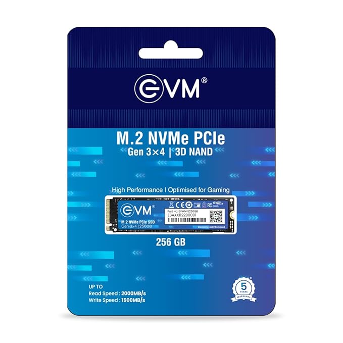 EVM 256GB NVME M.2 SSD EVMNV/256GB - SWIFT PERIPHERALS104610