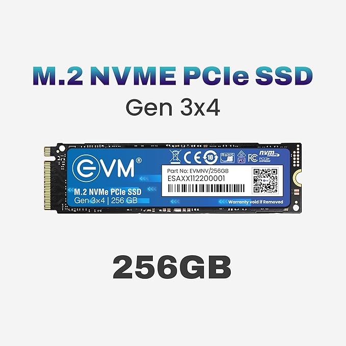 EVM 256GB NVME M.2 SSD EVMNV/256GB - SWIFT PERIPHERALS104610