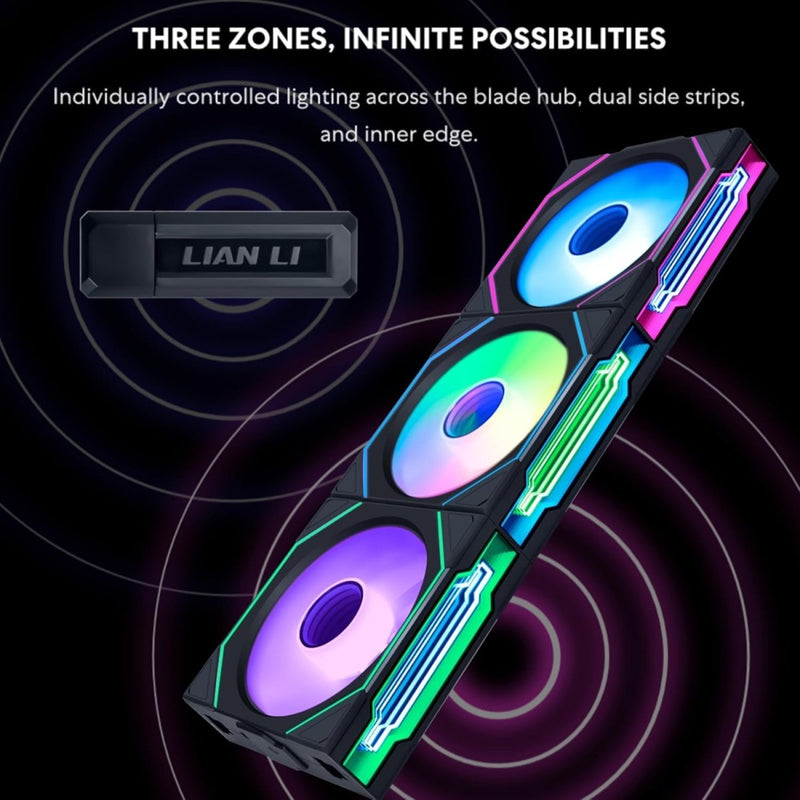FAN LIAN LI UNIFAN SL120 INFINITY WIRELESS BLACK (G99.12SLIN1W3B.IN) - SWIFT PERIPHERALS1094733