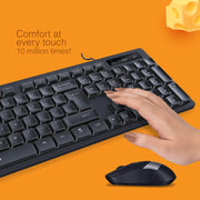 FINGERS CHEESY COMBO WIRED KEYBOARD AND MOUSE SET - SWIFT PERIPHERALS1087475
