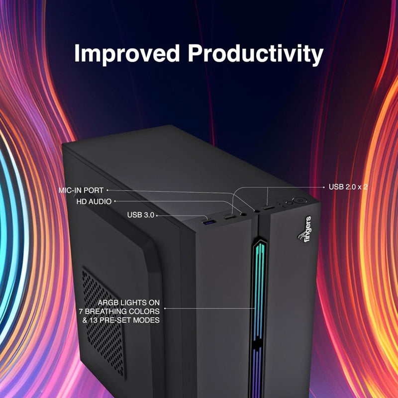 FINGERS RGB - FORTUNA MICRO - ATX PC CABINET - SWIFT PERIPHERALS1090316