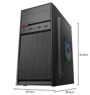 Foxin Anthony Desktop Computer Case with 500W power Supply - SWIFT PERIPHERALSANTHONY