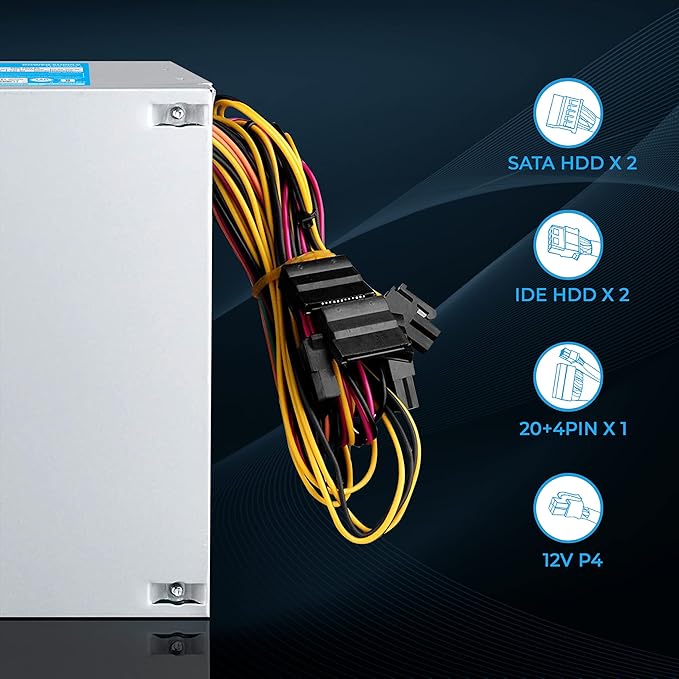 Foxin FPS - 500S 500 - Watt Power Supply Multi Protection Technology SMPS with 2 Years warranty - SWIFT PERIPHERALSFPS-500S-500WSMPS
