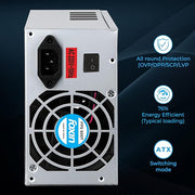 Foxin FPS - 500S 500 - Watt Power Supply Multi Protection Technology SMPS with 2 Years warranty - SWIFT PERIPHERALSFPS-500S-500WSMPS