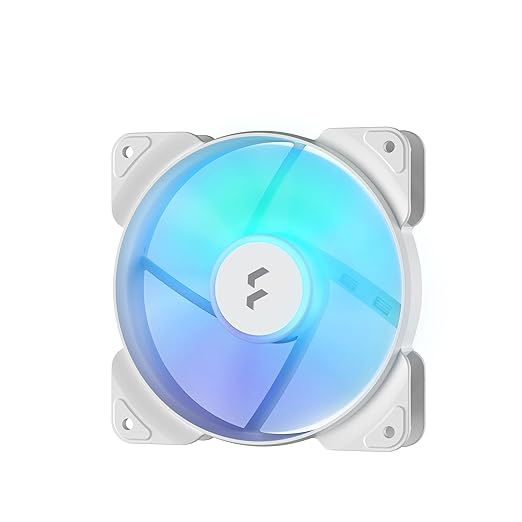 FRACTAL ASPECT 12 RGB WHITE FRAME CABINET FAN - SWIFT PERIPHERALSFD-F-AS1-1208