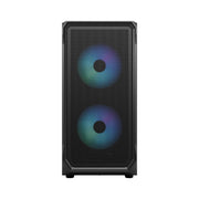 FRACTAL FOCUS 2 RGB BLACK TG CLEAR TINT CABINET FD - C - FOC2A - 03 - SWIFT PERIPHERALSFD-C-FOC2A-03