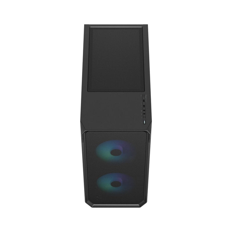 FRACTAL FOCUS 2 RGB BLACK TG CLEAR TINT CABINET FD - C - FOC2A - 03 - SWIFT PERIPHERALSFD-C-FOC2A-03