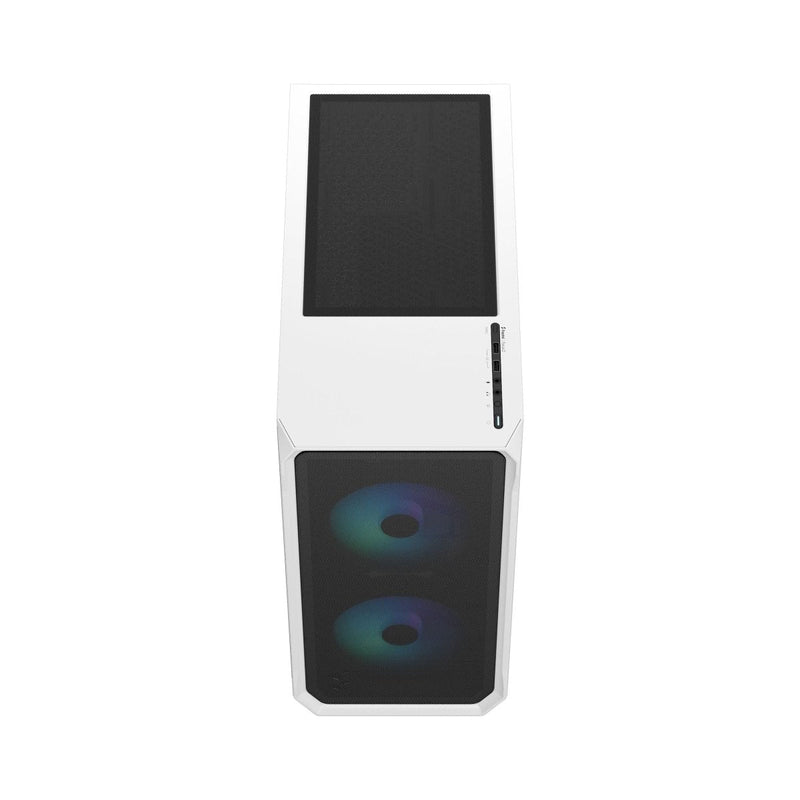 FRACTAL FOCUS 2 RGB WHITE TG CLEAR TINT CABINET FD - C - FOC2A - 04 - SWIFT PERIPHERALSFD-C-FOC2A-04